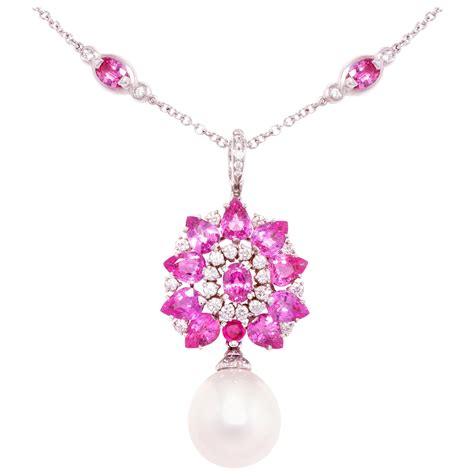 lv pink sapphire and diamond necklace|A First Look At Louis Vuitton’s Spectacular New High .